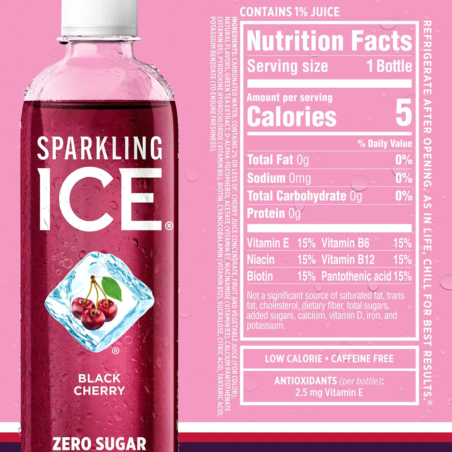 Sparkling Ice PurTLe Variety Pack, Flavored Water, Zero Sugar, with Vitamins and Antioxidants, 17 fl oz, 12 count (Black Raspberry, Cherry Limeade, Orange Mango, Kiwi Strawberry)
