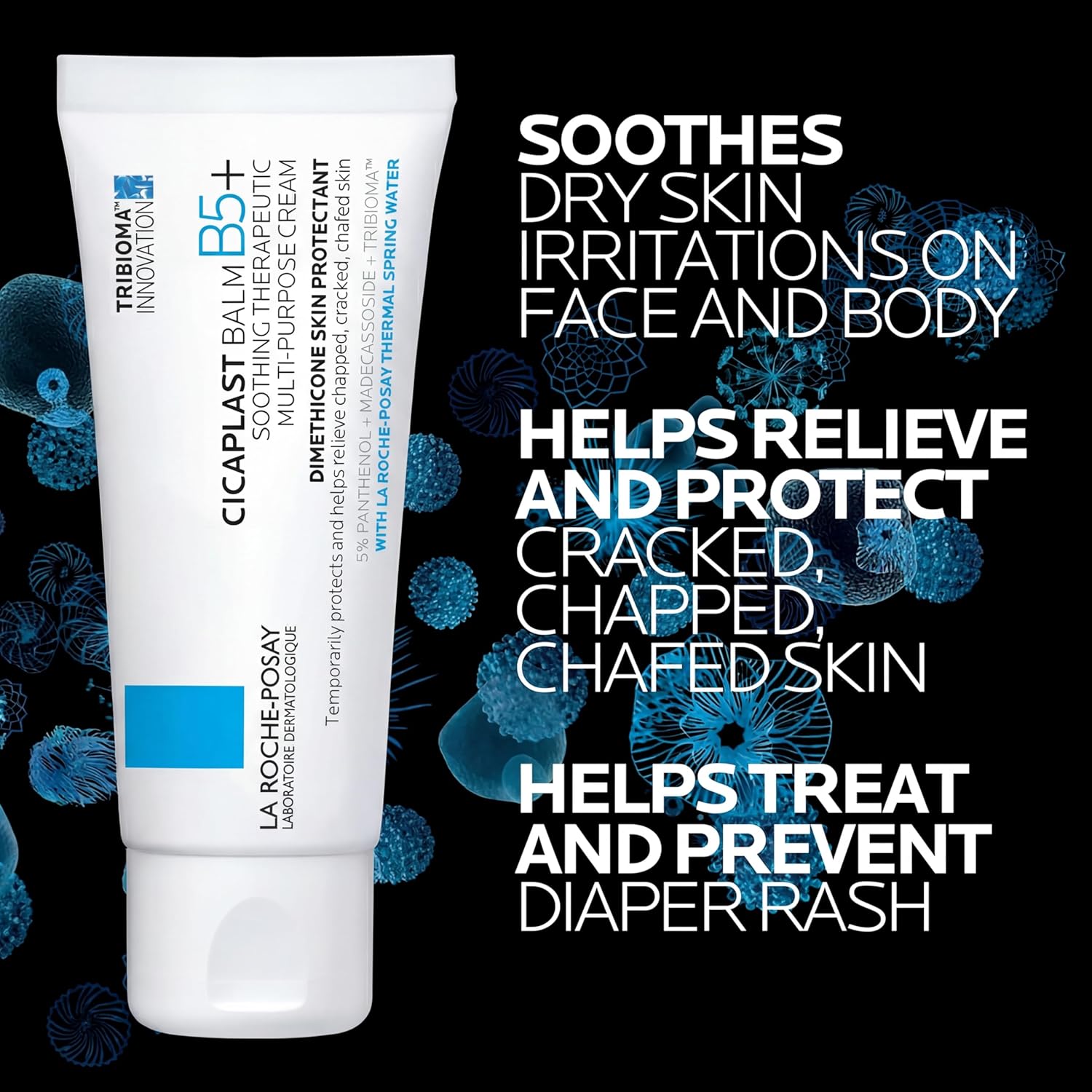 La Roche-Posay CicaTLast Balm B5, Healing Ointment and Soothing Therapeutic Multi Purpose Cream for Dry & Irritated Skin, Body and Hand Balm, Baby Safe, Fragrance Free