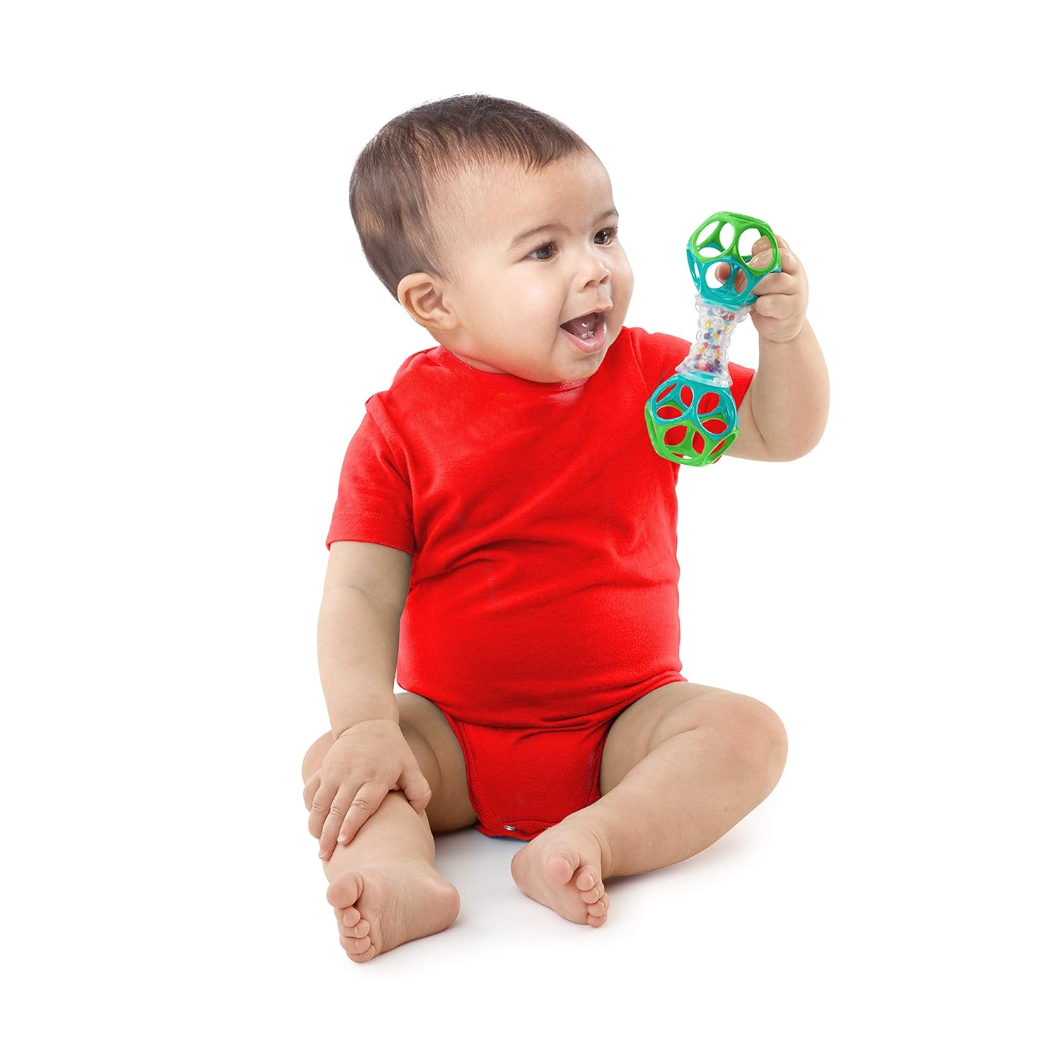 Bright Starts Oball Shaker Rattle Toy, Ages Newborn TLus