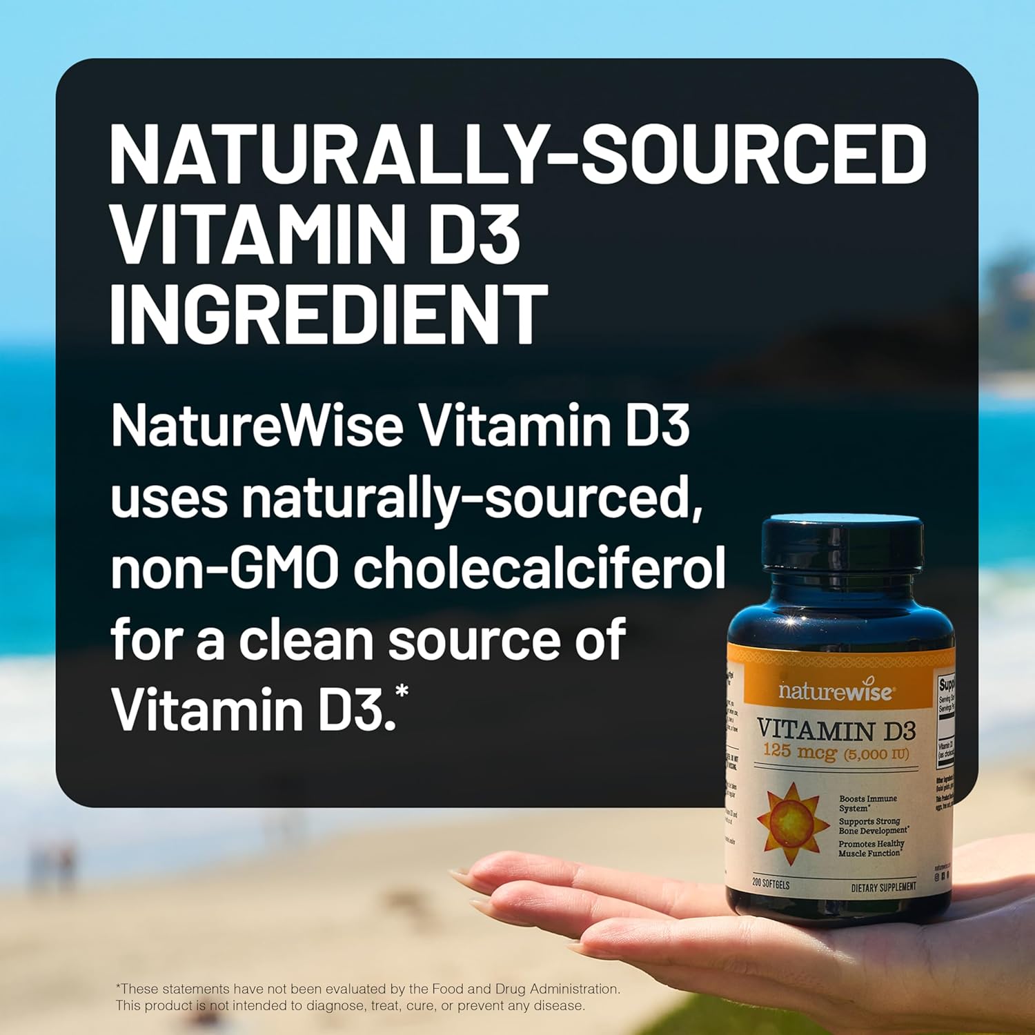 NatureWise Vitamin D3 5000iu (125 mcg) 1 Year SupTLy for Immune Support, Healthy Muscle Function, and Bone Health - Non-GMO, Gluten Free in Organic Extra Virgin Olive Oil, (Mini Softgel), 360 Count