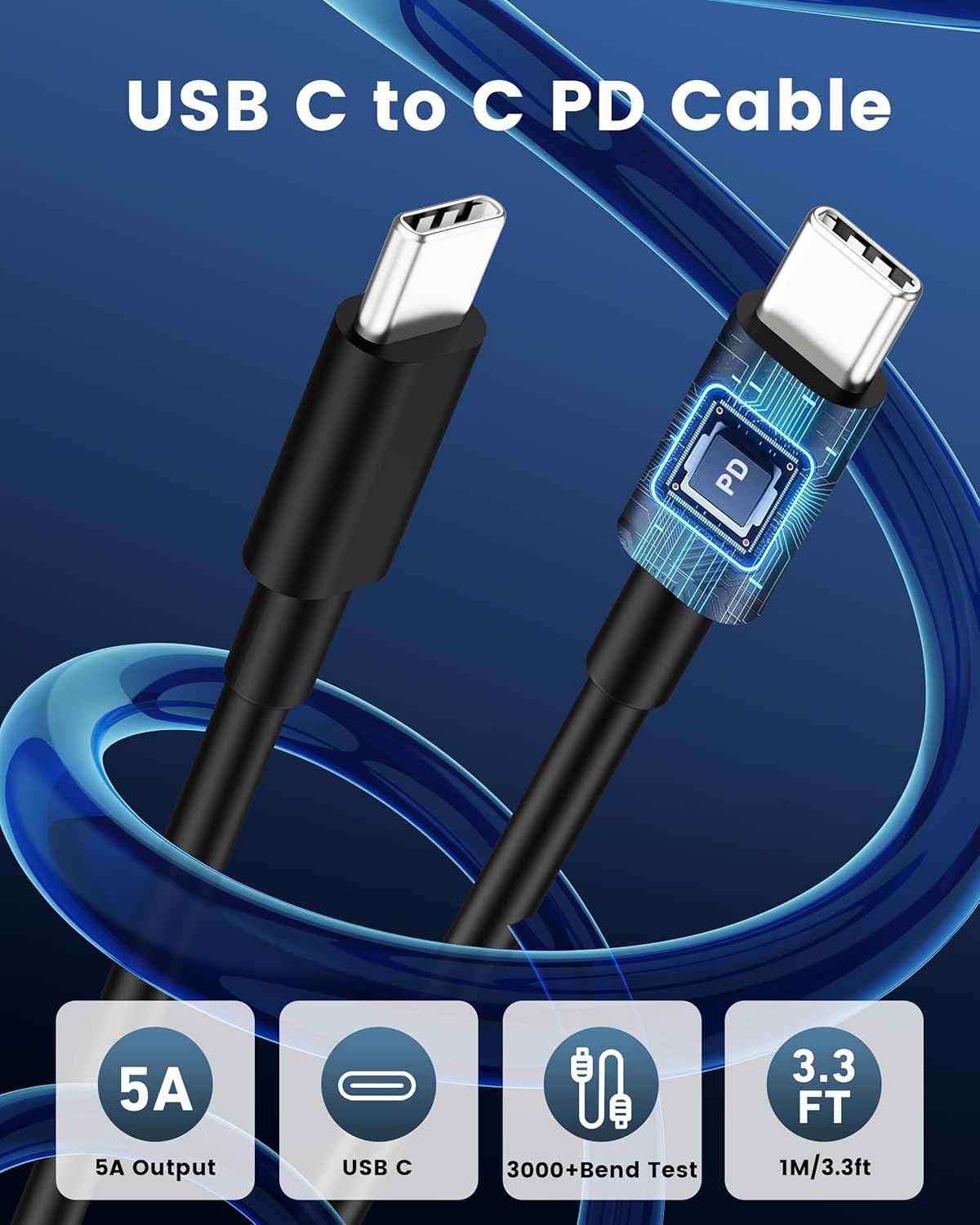 67W 3-Port Super Fast Type C Car Charger USB C for Samsung Galaxy S25 S24 S23 S22 S21 Ultra, iPhone 17/Air/16/15 Pro Max, Android, PD/QC Car Phone Adapter Accessories for Men Women + 3FT USB-C Cable