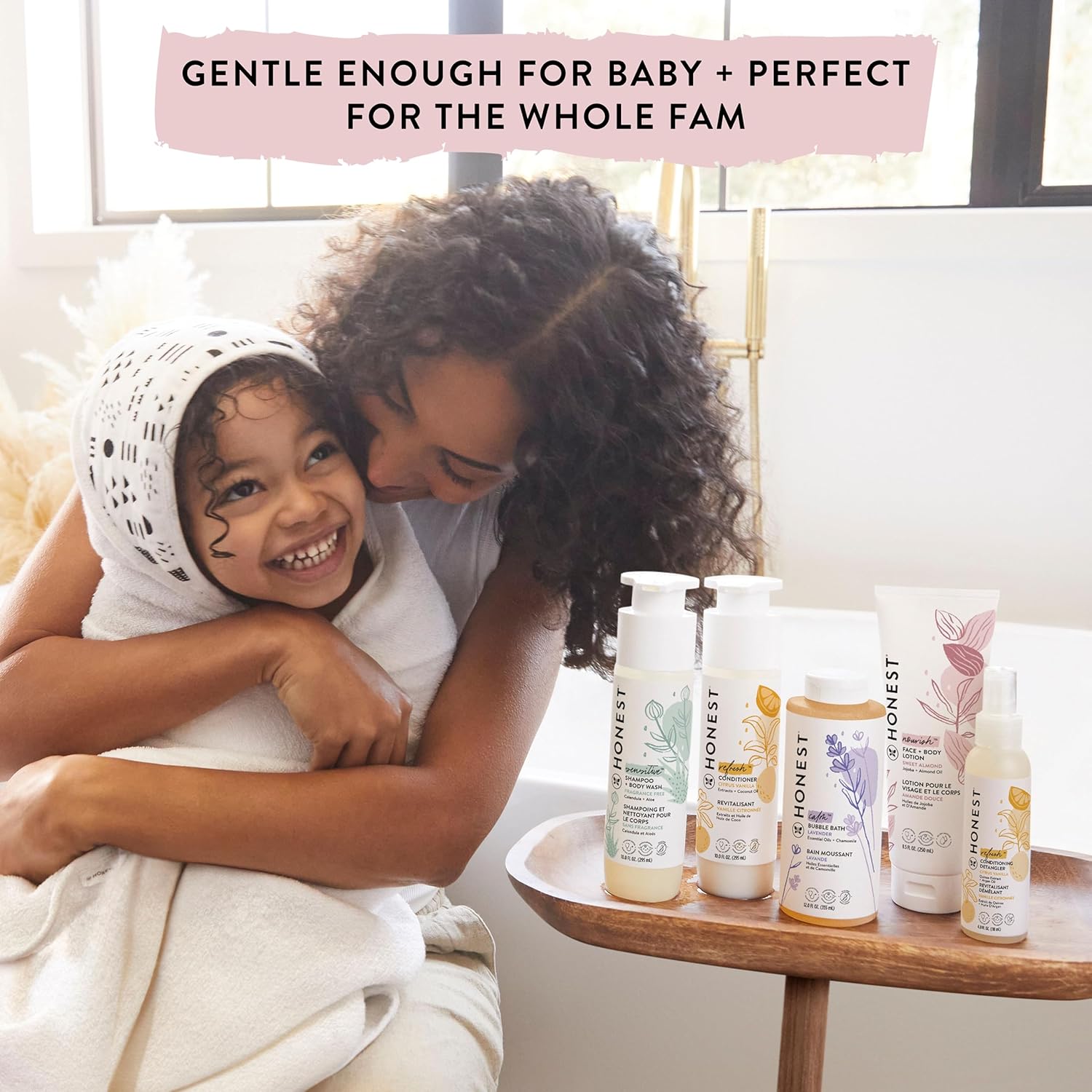 The Honest Company Foaming Natural Bubble Bath, Tear-Free, Hypoallergenic, Baby Wash, Lavender Calm, 12 fl oz