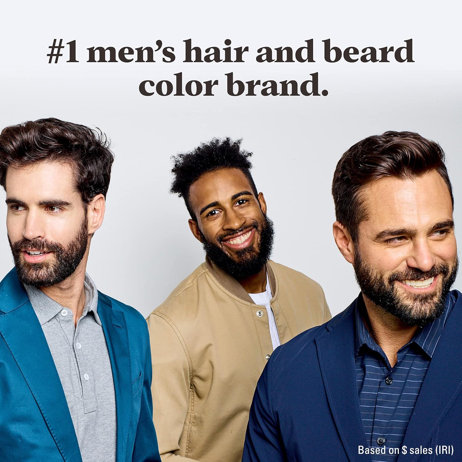 Just For Men Mustache & Beard multiple uses Beard Coloring for Gray Hair with Brush, With Keratin Biotin Aloe and Coconut Oil for Healthy Facial Hair Medium Brown, M-35, Pack of 1 (Packaging May Vary)