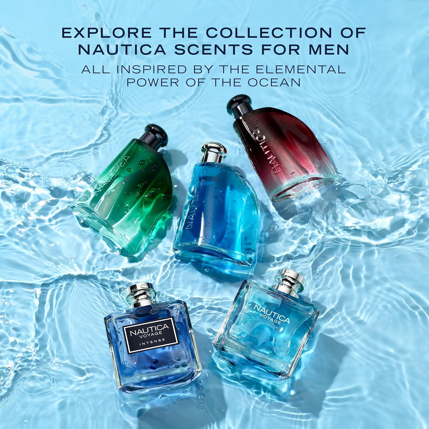 Nautica Voyage Eau De Toilette, Cologne and Fragrance For Men, Fresh, Romantic, Fruity Scent Woody, Aquatic Notes of ApTLe, Water Lotus, Cedarwood, and Musk Ideal Day Wear, Long Lasting 3.3Fl oz