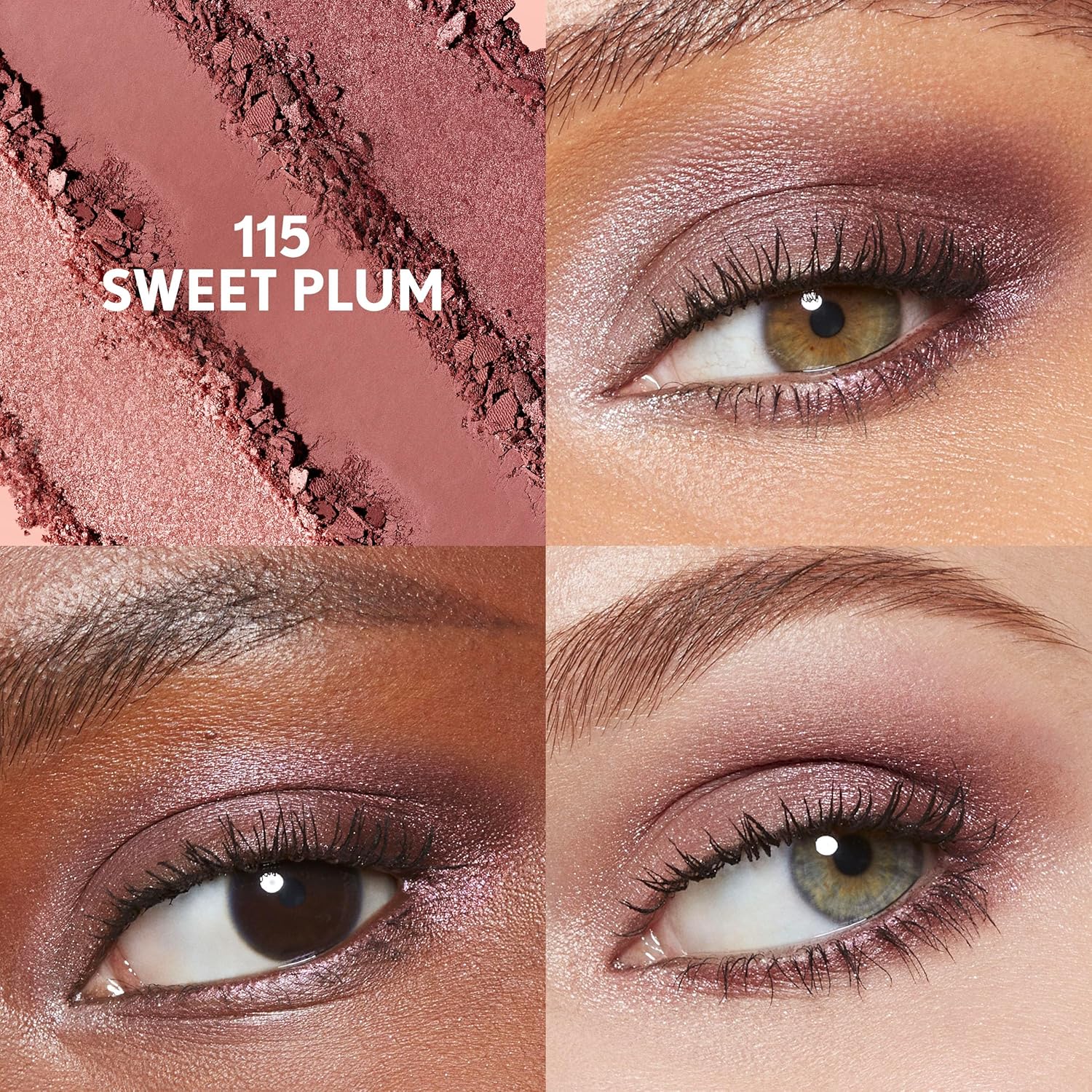Covergirl Eye Enhancer, Sweet TLum, Eyeshadow Trio, Easy to Wear, Clean & Vegan, Talc-Free, Matte & Shimmer Finishes, Smudge-Proof, 0.14oz